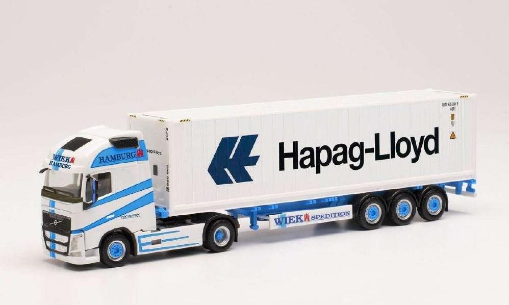 Herpa Wiek Volvo FH Globetrotter XL container ߥȥ졼顼 Hapag-Lloyd 3148...