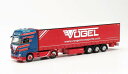 Herpa Vogel Mercedes Benz Actros Gigaspace 18 curtainside セミトレーラー 315418 /Herpa 1/87 ミニチュア トラック 建設機械模型 工事車両