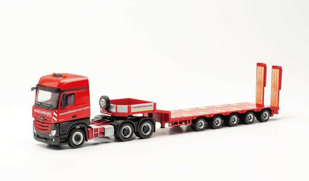 Herpa Morschh?user Mercedes Benz Actros BigSpace 6x4 lowloader ߥȥ졼顼 315579 /Herpa 1/87 ߥ˥奢 ȥå ߵϷ ξ