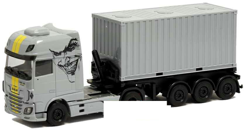 Herpa Weser-Ems Transporte Joker DAF XF105 SSC 2017 Bulk Tipper Container セミトレーラー 5160 /Herpa 1/87 ミニチュア トラック 建設機械模型 工事車両