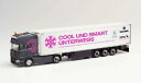 Herpa Trucker-Babe Christina Scheib Scania R 13 TL K?hlkoffer-Sattelzug 942881 /Herpa 1/87 ミニチュア トラック 建設機械模型 工事車両