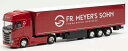 Herpa Fr. Meyers Sohn Scania CS HD Medi curtain tarpaulin trailer 947176 /Herpa 1/87 ミニチュア トラック 建設機械模型 工事車両