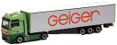 Herpa Geiger MAN TGX XXL Euro 6c curtainside セミトレーラー 947596 /Herpa 1/87 ミニチュア トラック 建設機械模型 工事車両