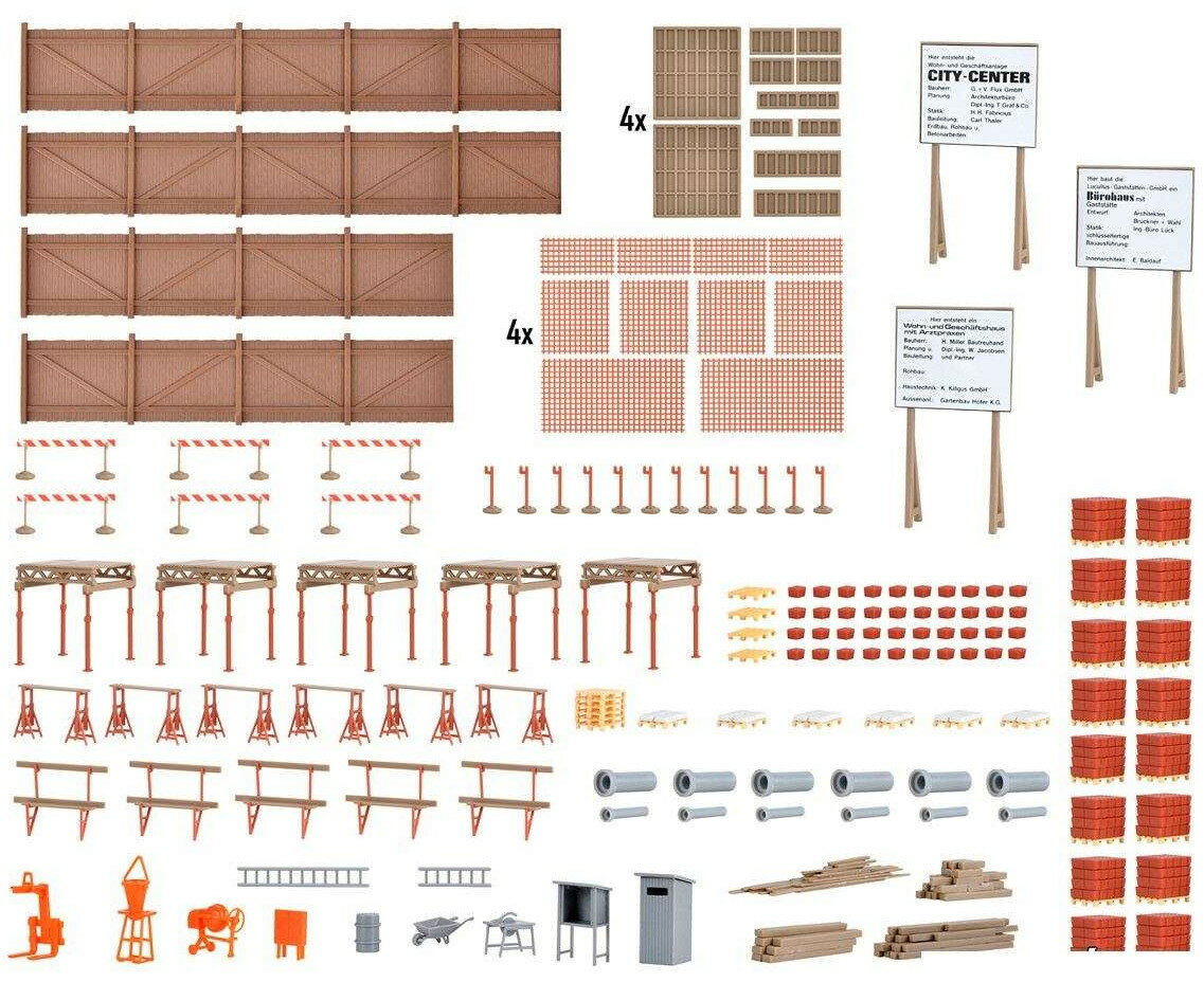 Kibri decoration set construction site accessories 38538 1/87 模型