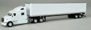 Peterbilt 387 Sleeper Cab and 53' Trailer with Single Rear Door in Blank White /SPEC-CAST 1/64 ミニチュア トラック 建設機械模型 工事車両