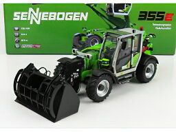 SENNEBOGEN - 355E TELESCOPIC TRACTOR - ELEVATORE - LIGHT GREEN /Universal-Hobbies 1/32 建設機械模型ミニチュア