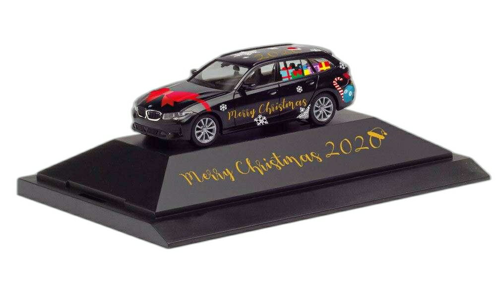 BMW - クリスマスカー 2020 BMW 3 Series Touring/ Herpa 1/87 模型 ミニカー
