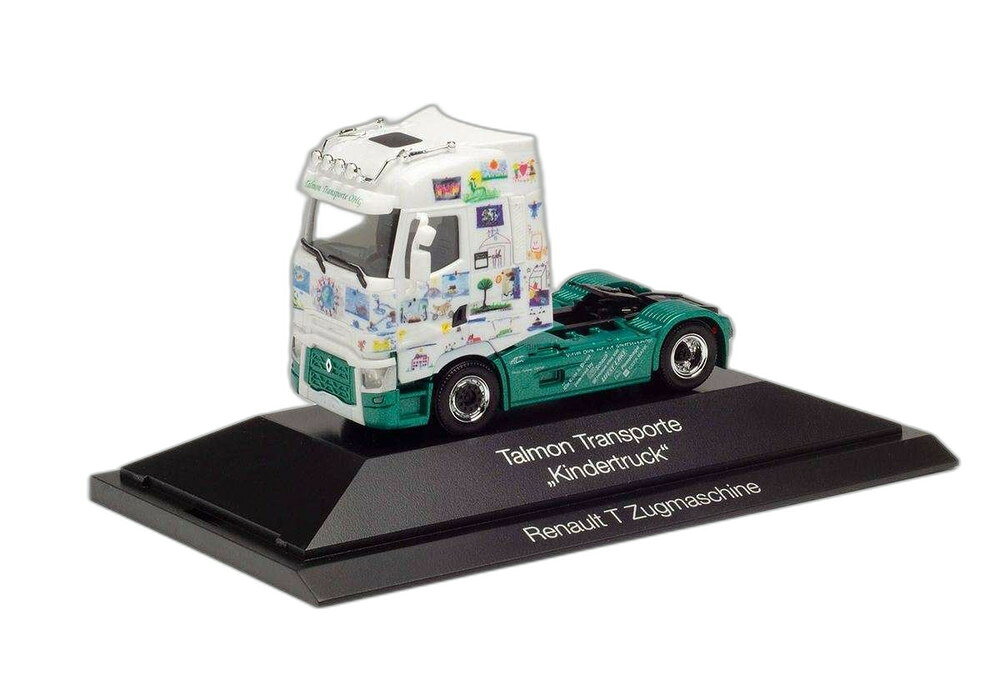 Hot Wheels - Talmon 運送 / 子供用トラック Renault T/ Herpa 1/87 模型 ミニカー