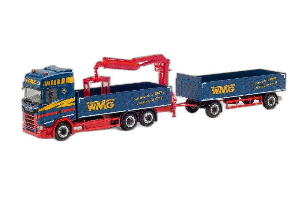 Matthiessen Scania CS20 平台トレーラー/ Herpa 1/87 模型 ミニカー