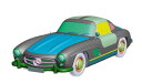 Mercedes Benz 300 SL ガルウィング グレー/ Schuco 1/18 模型 ミニカー