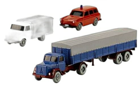 Set 91 Opel Blitz 冷凍トラック + Magirus/ Wiking 1/87 模型 ミニカー