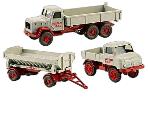 セット Magirus Eckhauber プラットフォーム ダンプカー +/ Wiking 1/87 模型 ミニカー