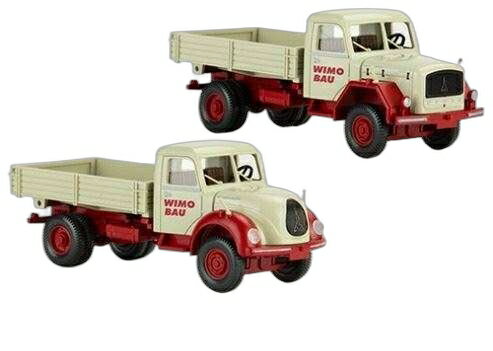 Wimo Bau Magirus 126D 11 AK + Mercur 120/ Wiking 1/87 模型 ミニカー
