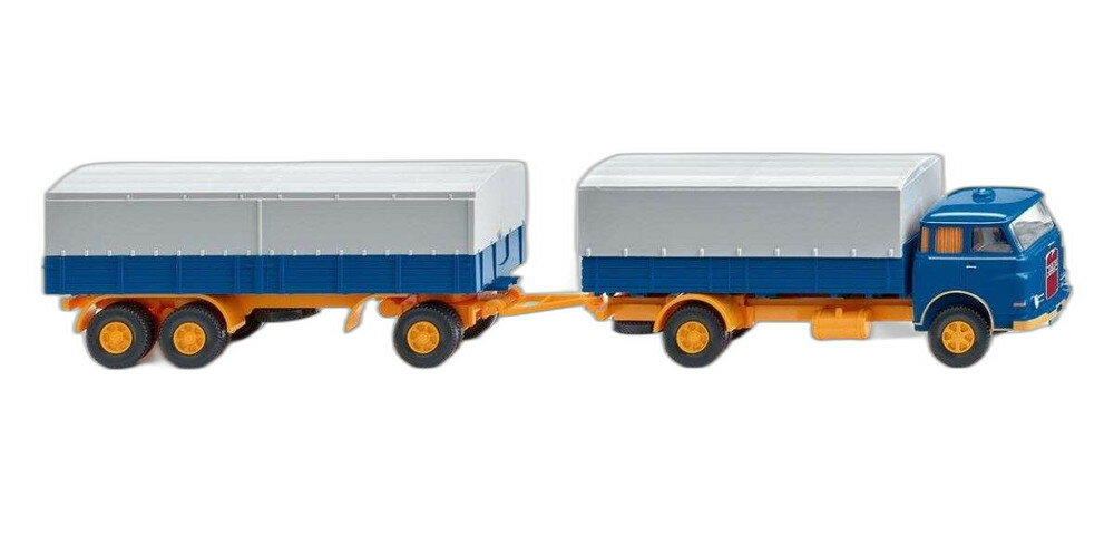 MAN プラットフォーム トラック トレーラー 041604/ Wiking 1/87 模型 ミニカー