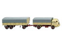 Henschel フラットベッド トレーラー 041702/ Wiking 1/87 模型 ミニカー