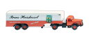 Bruns Henschel ボックス セミトレーラー 051326/ Wiking 1/87 模型 ミニカー