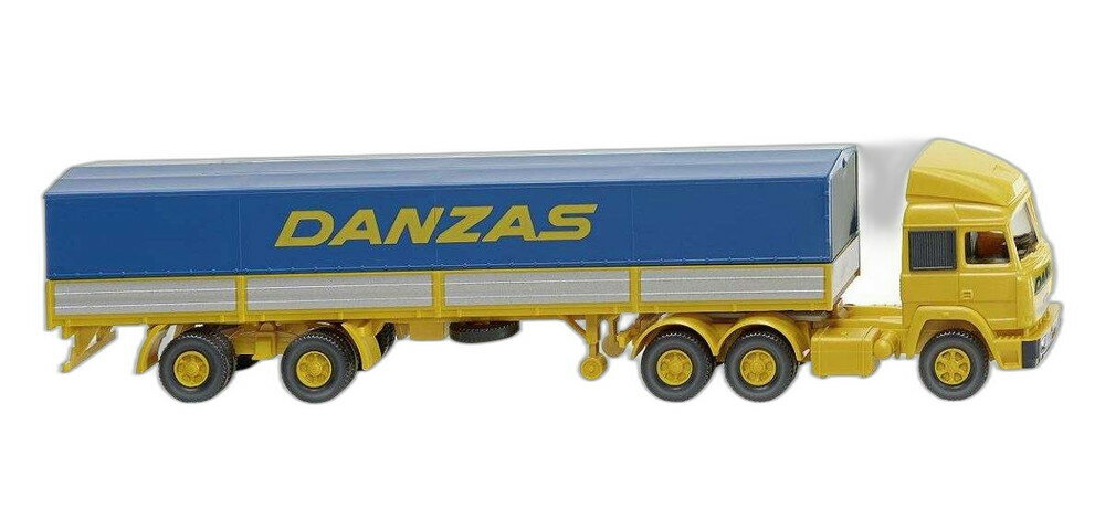 Danzas Iveco プラットフォーム セミトレーラー 051703/ Wiking 1/87 模型 ミニカー