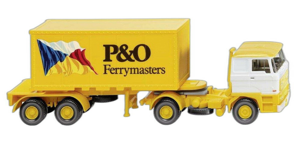 P & O DAF コンテナ トレーラー 20 052603/ Wiking 1/87 模型 ミニカー