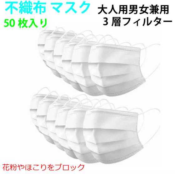 マスク　在庫あり 50枚 箱 あす楽 不