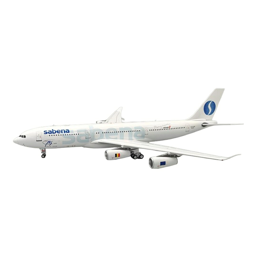 サベナ・ベルギー航空 Sabena エアバス A340-211 OO-SCW 75周年記念塗装 / Inflight 200 1/200 飛行機模型 旅客機