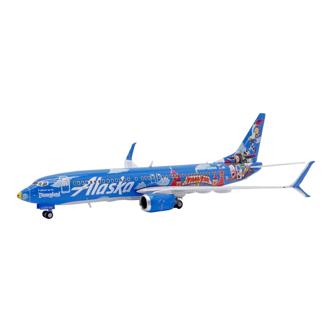 アラスカ航空 Alaska Airlines ボーイング 737-800 N537AS 「ピクサー・ピア」特別塗装 / JC Wings 1/400 飛行機模型 旅客機