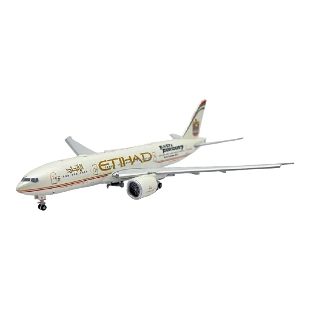 エティハド航空 Etihad Airways ボーイング 777-200LR A6-LRE 「Fast & Furious 7」特別塗装 フラップダウン仕様 / JC Wings 1/400 飛行機模型 旅客機