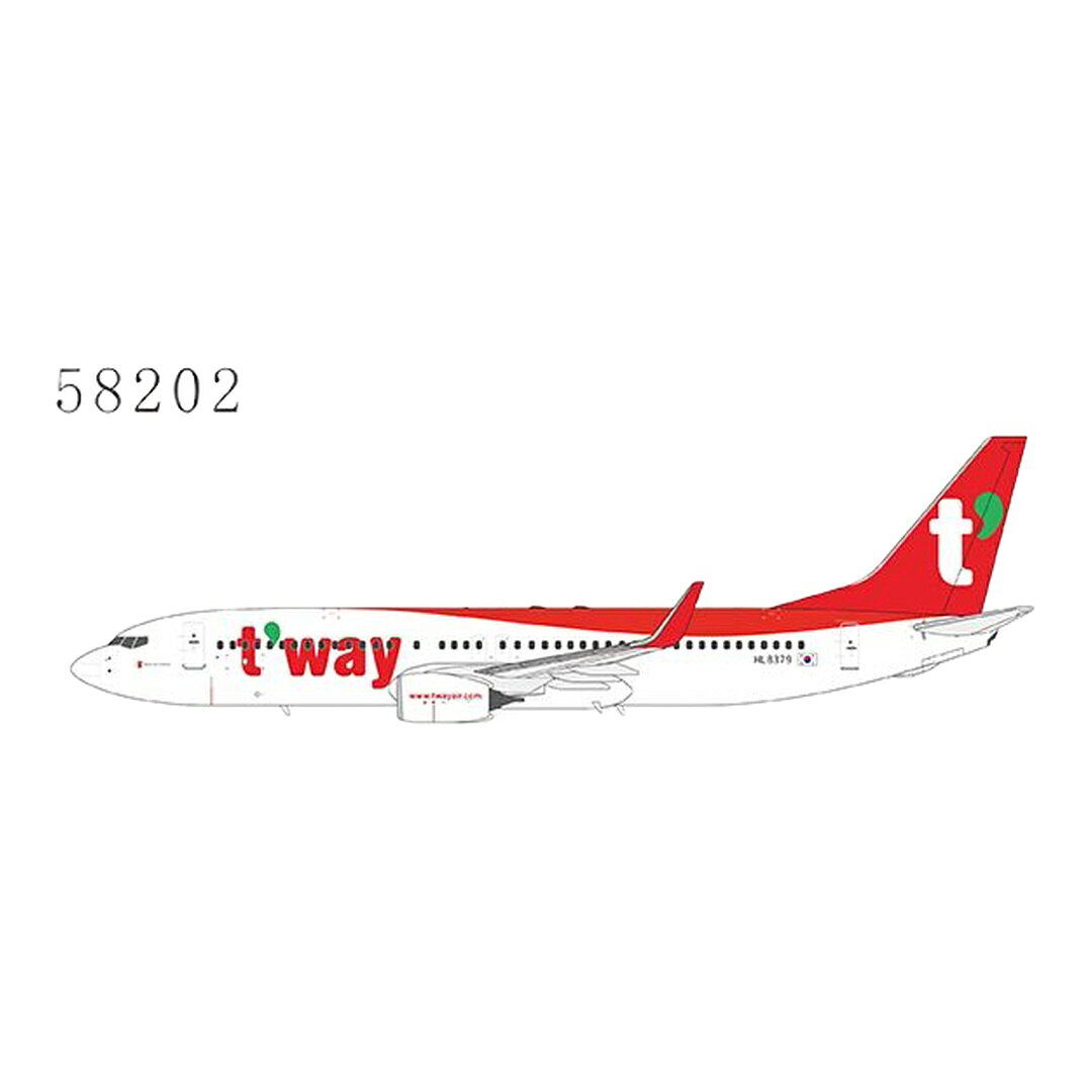 ティーウェイ航空 T'way Air ボーイング 737-800 HL8379 / NG Models 1/400 飛行機模型 旅客機