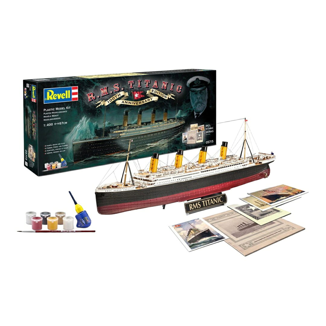 タイタニック 100周年記念 R.M.S. Titanic プラモデル ギフトセット / Revell 1/400 模型