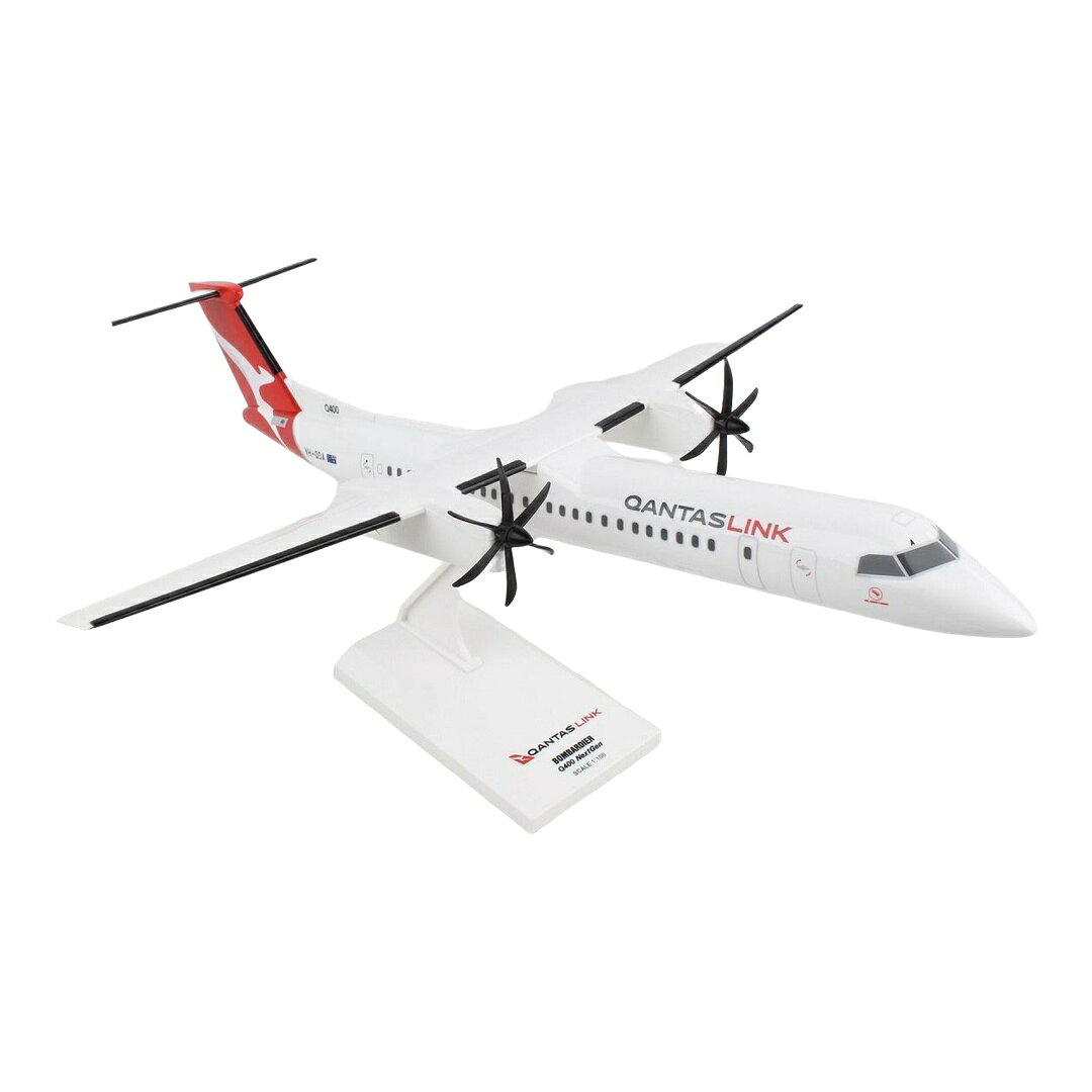 カンタスリンク QantasLink ボンバルディア DHC-8-400 VH-QOA 新塗装 / Skymarks 1/100 飛行機模型 旅客機
