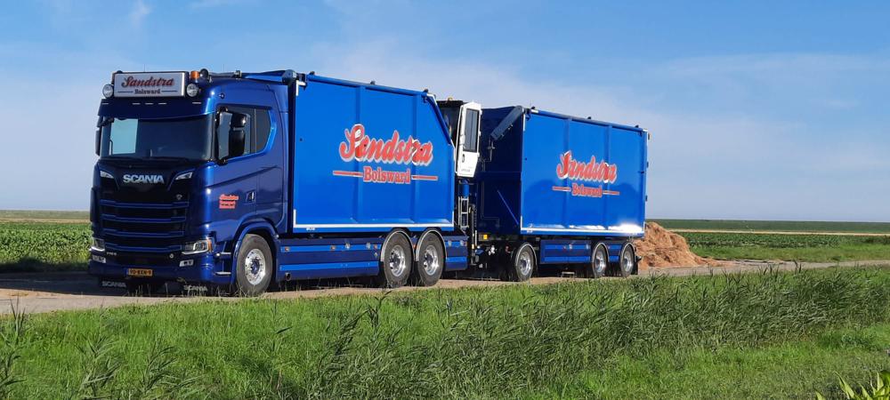 【予約】2027年発売予定 Sandstra Transport スカニア NGS 770 コンビネーション ブルー / Tekno 1/50 ミニカー トラック模型