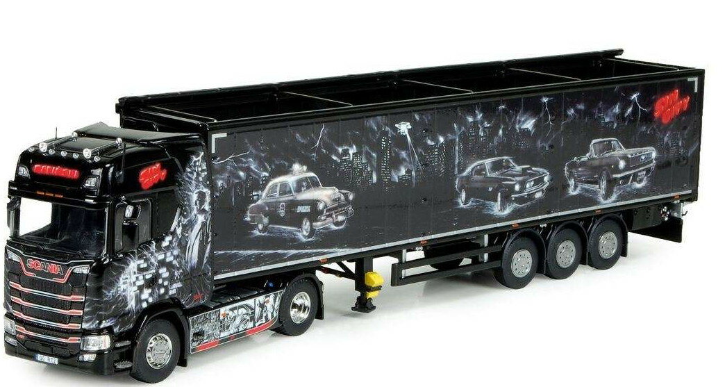 Repinski Sin City Scania S-Serie walking floor trailer 3 axle 72777 g[[ gbN /Tekno 1/50 ݋@B͌^ ~j`A