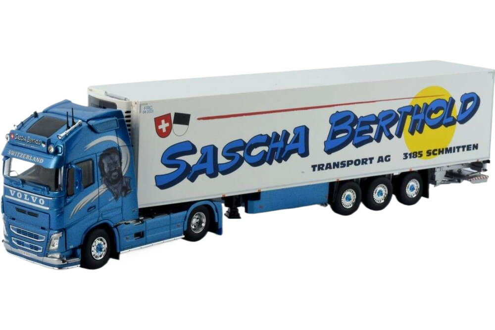 Sascha Berthold Volvo FH04 Globetrotter XL 冷蔵トレーラー トレーラー / Tekno 1/50 建設機械模型 工事車両