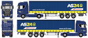 【予約】2023年発売予定AS24 Scania S-serie Next Gen Highline 4x2 met schuifzeilentrailerトラック /建設機械模型 工事車両 Tekno 1/50 ミニチュア