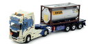 KGV Trans + Bertschi Scania container semitrailer 84051 トラック /Tekno 1/50 建設機械模型 ミニチュア