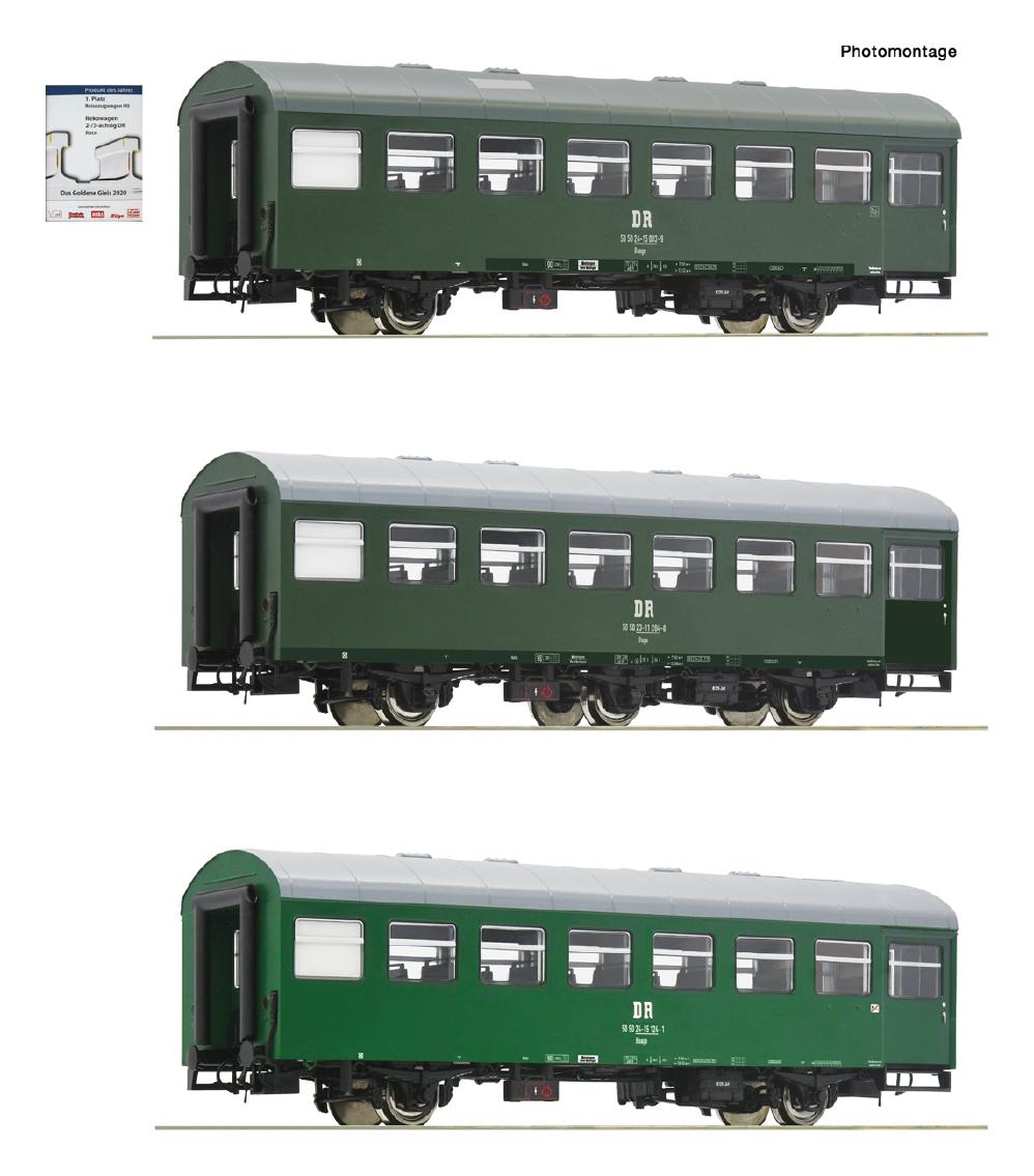 Roco 74071Reko wagons Set 2 DC 電車セット HOゲージ