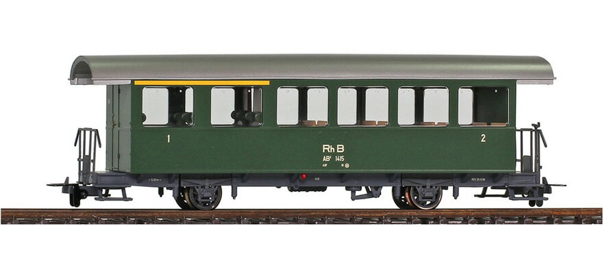 H0mゲージ 客車 Bemo ベモ RhB AB2 1415 Era III IV Passenger car AB2 1415 of the RhB era III IV DC