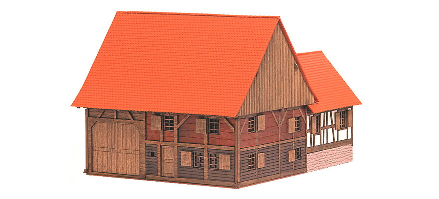 Rakuten - HOゲージ 鉄道模型 Busch ブッシュ Historic Farmhouse