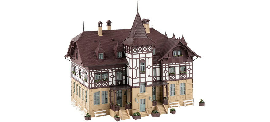 HOゲージ 鉄道模型 Faller ファラー 療養所 組み立てキット Sanatorium building kit