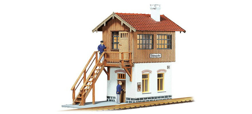 Gゲージ 鉄道模型 Faller ファラー Schoenweiler 信号所 組み立てキット Schoenweiler signal tower kit