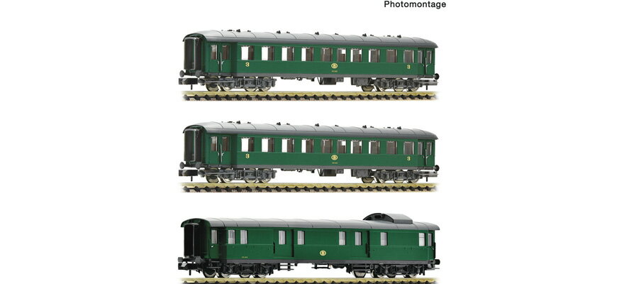 Nゲージ 鉄道模型 Fleischmann フライシュマン SNCB passenger train Era III DC