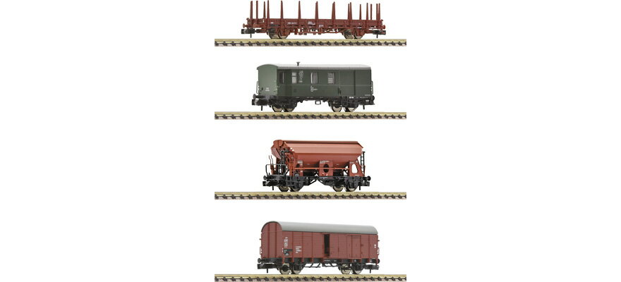Nゲージ 鉄道模型 フライシュマン Fleischmann DB 4 pcs Set Freight train era IV DC