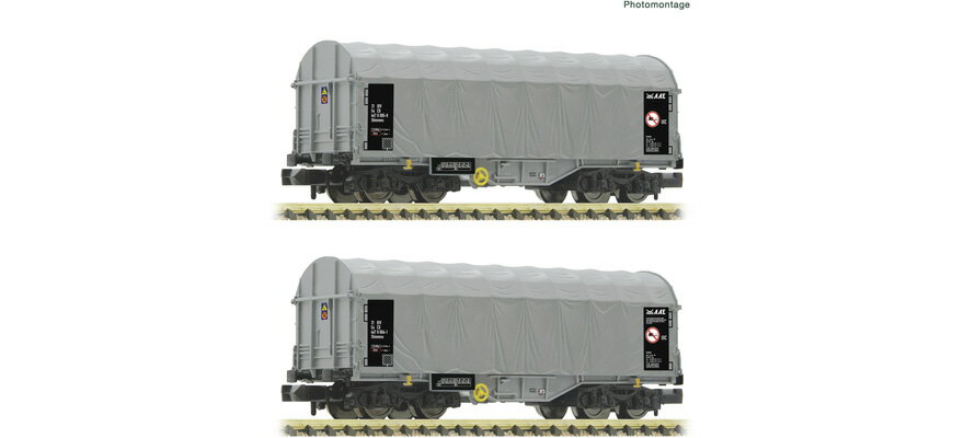 Nゲージ 鉄道模型 貨車 フライシュマン Fleischmann CD type Shimmns 2-piece set Era VI DC