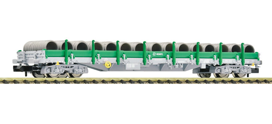 Nゲージ 鉄道模型 Fleischmann フライシュマン スペイン国鉄 RENFE 長物車 Res ワイヤーコイル積載 Era VI Stake car Res wire coils DC