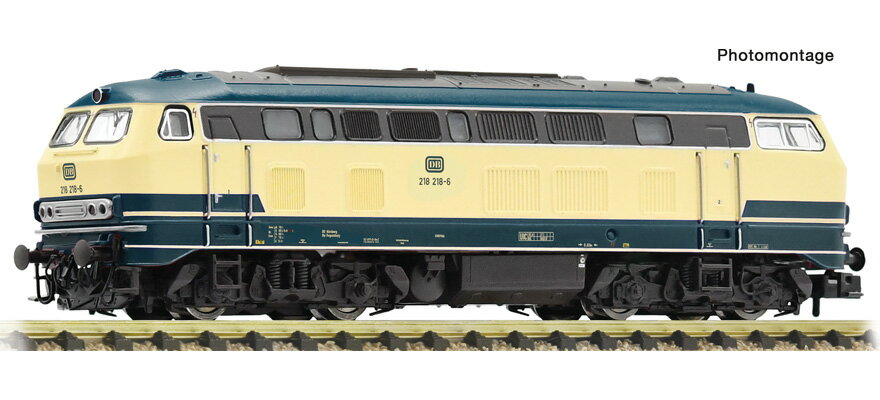 Nゲージ 鉄道模型 フライシュマン Fleischmann DB Diesel locomotive BR 218 Era IV DC