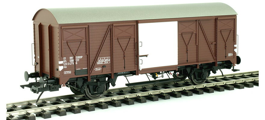ゼロゲージ 鉄道模型 Lenz レンツ SBB K4 Era IV Goods wagon K4 with a steel roof DC