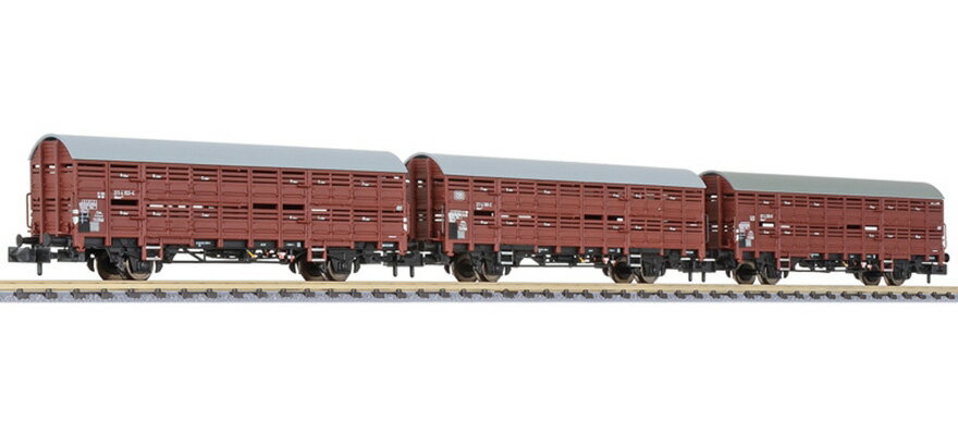 N������ Ŵƻ�Ϸ� Liliput ���ѥå� DB Hbers358 Epoch IV 3-part Set of crate wagons DC
