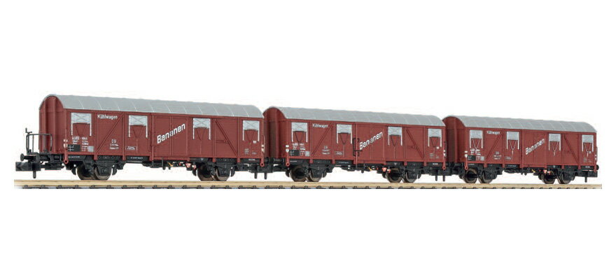 Nゲージ 鉄道模型 貨車 Liliput リリパット Bananen Era III 3 piece set Ethermal insulation cars DC
