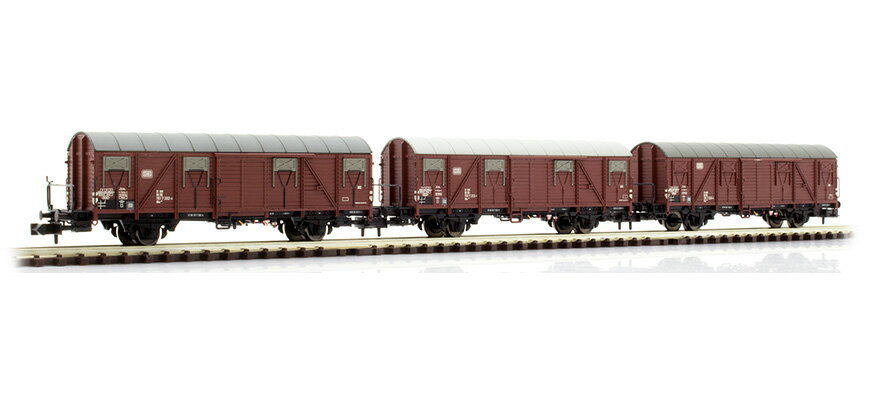 Nゲージ 鉄道模型 リリプット Liliput DB Gbs 245形 有蓋車 3両セット Era IV DC 3 pcs. Set of boxcars type Gbs 245 of the DB epoch IV DC