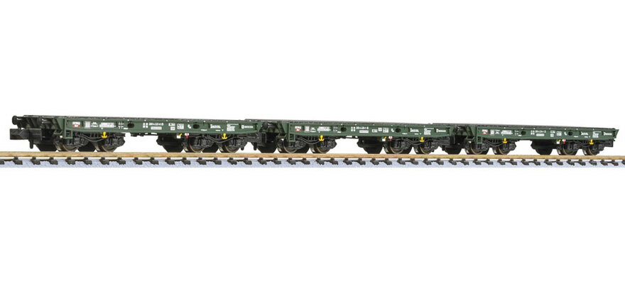 Nゲージ 鉄道模型 リリパット Liliput ドイツ連邦軍 Rlmmp 貨車 3両セット Epoch V DC 3 pcs. Set of heavy-duty cars Rlmmp of the Bundeswehr epoch V
