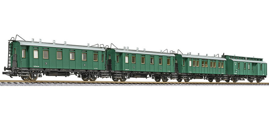 HOゲージ 客車 リリプット Liliput BBOe 客車4両セット Era II DC 4-piece passenger car set of the BBOe Era II DC